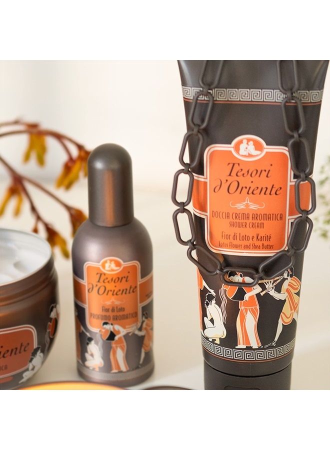 Tesori d'Oriente جل استحمام للنساء والرجال، جل استحمام مرطب للجسم، غسول للجسم للسفر مع مكونات أساسية للعناية بالجسم والبشرة - 250 مل - 8.45 أونصة سائلة - [مستورد إيطالي]--(زهرة اللوتس) - Image 2