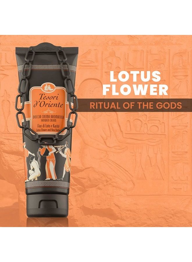 Tesori d'Oriente جل استحمام للنساء والرجال، جل استحمام مرطب للجسم، غسول للجسم للسفر مع مكونات أساسية للعناية بالجسم والبشرة - 250 مل - 8.45 أونصة سائلة - [مستورد إيطالي]--(زهرة اللوتس) - Image 5