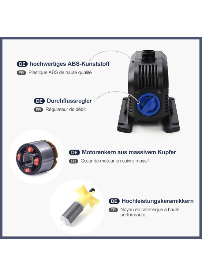 SUNSUN HJ-5503 Aquarium Water Pump HJ Series Submersible Fountain Pump For Garden - Image 3