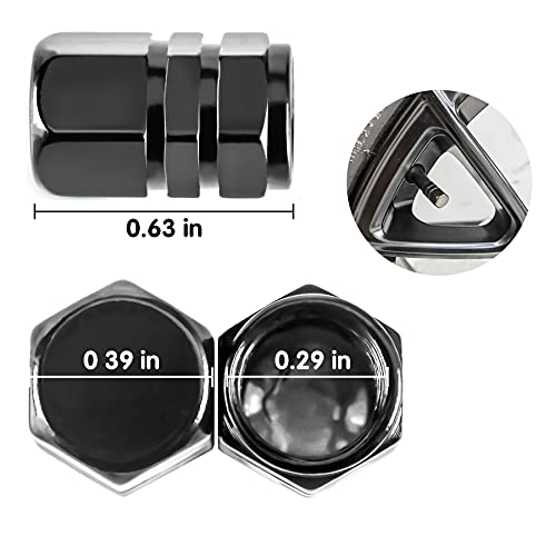 JUSTTOP Car Tire Valve Stem Caps, 12pcs Air Caps Cover, Universal for Cars, SUVs, Bike, Trucks and Motorcycles-Grey - Image 2