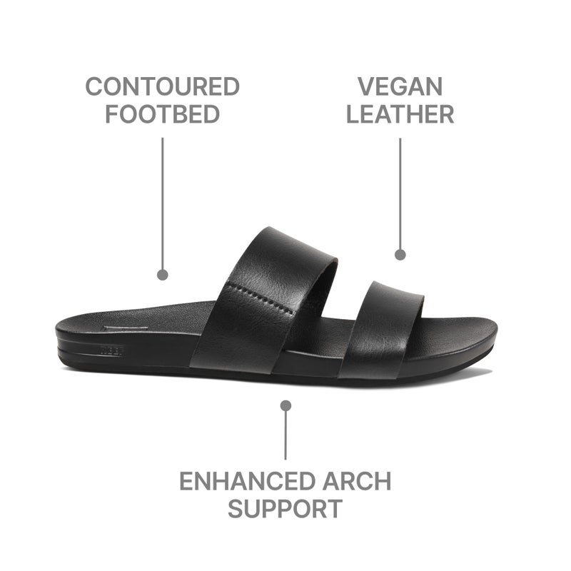 Reef Cushion Vista Women's Sandals Black - 8 Medium - Image 5