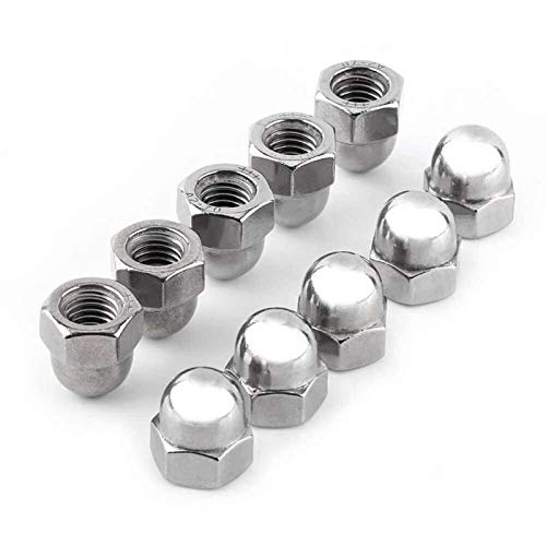 Immech Immech M4 Dome Cap NutAcorn nut Hex Head Quantity 25 Pcs Nickel  - Image 1