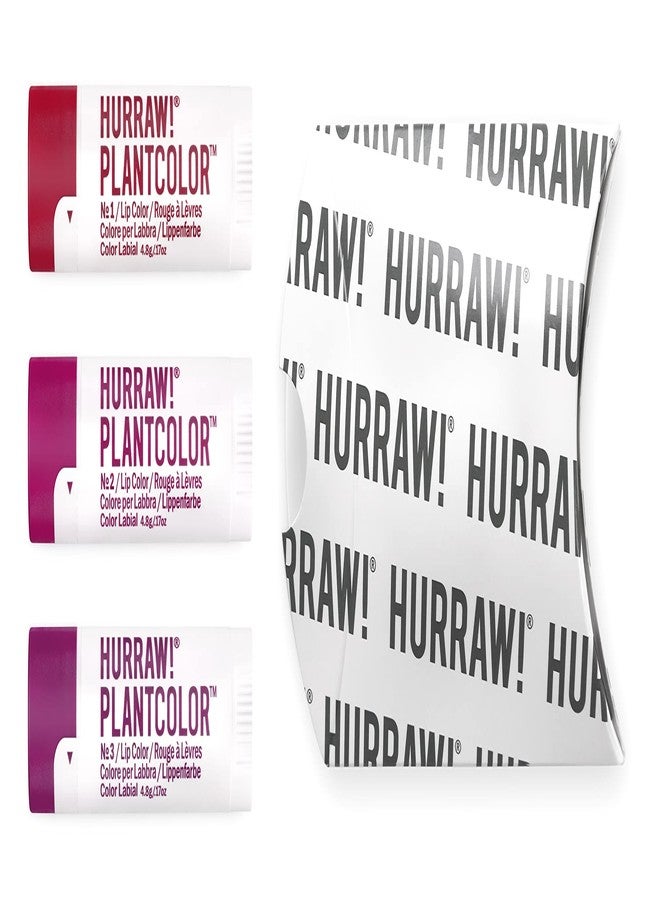 Hurraw! Plantcolor Lip Color Bundle: №1 №2 №3 - Image 2