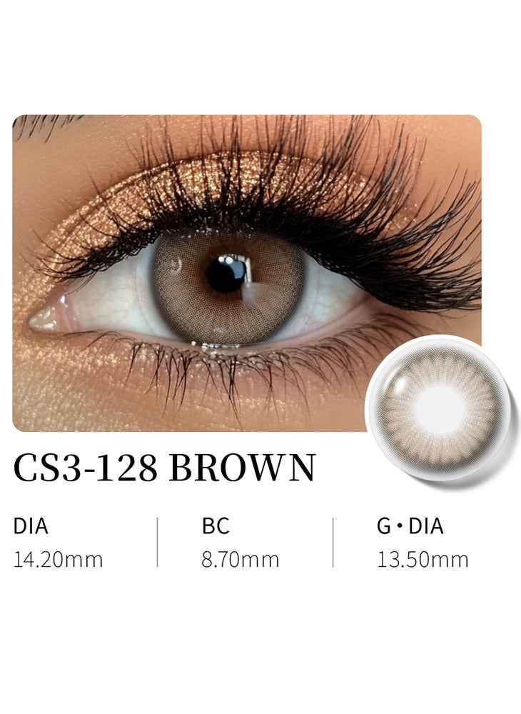 Chomel Six Months Brown contact lenses——2 lenses - Image 1