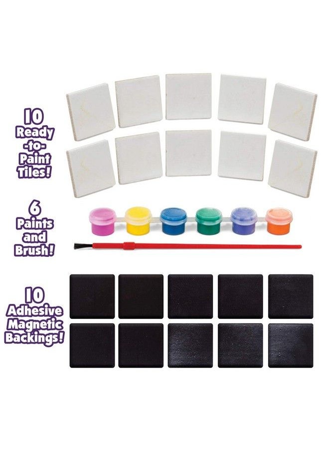 Creative Kids - Diy Magnetic Mini Tile Art Paint & Make Your Own Tile Art & Crafts Kits For Children ; Party Favor Pack Schools Birthdays ; For Boys & Girls Ages 6+ - Image 1