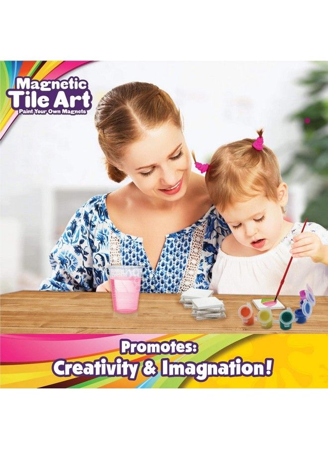 Creative Kids - Diy Magnetic Mini Tile Art Paint & Make Your Own Tile Art & Crafts Kits For Children ; Party Favor Pack Schools Birthdays ; For Boys & Girls Ages 6+ - Image 1