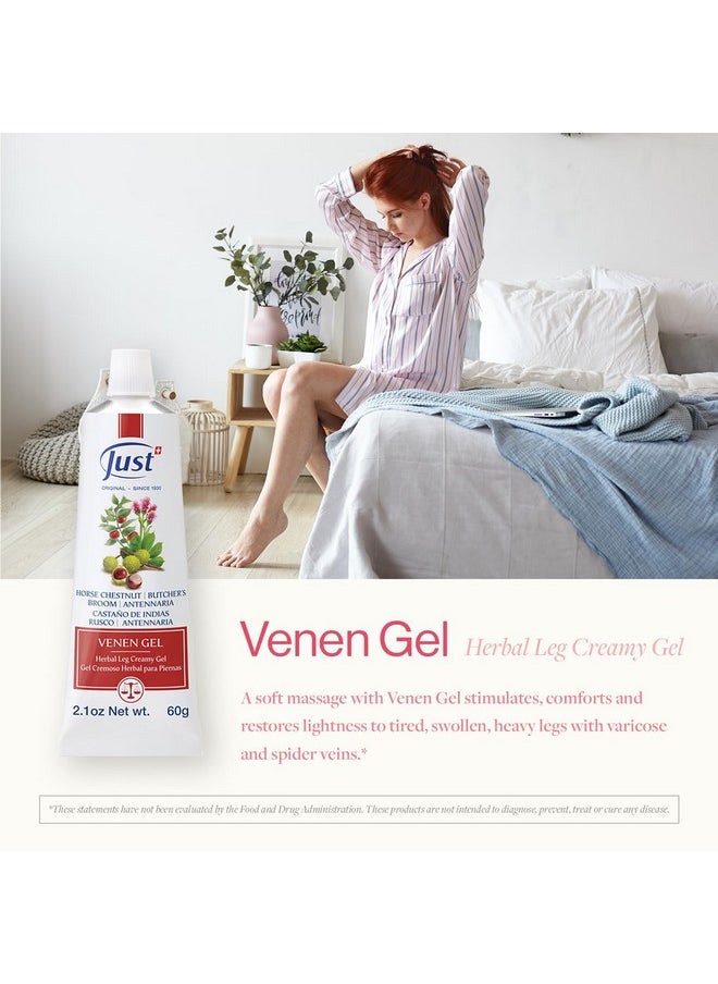 SwissJust - Swiss Just Original Horse Chestnut Venen Gel. Herbal Leg Creamy Leg 60Grams - Image 1