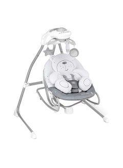 cam Portable Evo Baby Infant Swing With Support And Safety, 0 - 9 Kg - Grey Teddy  - Image 1