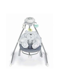 cam Portable Evo Baby Infant Swing With Support And Safety, 0 - 9 Kg - Grey Teddy  - Image 2