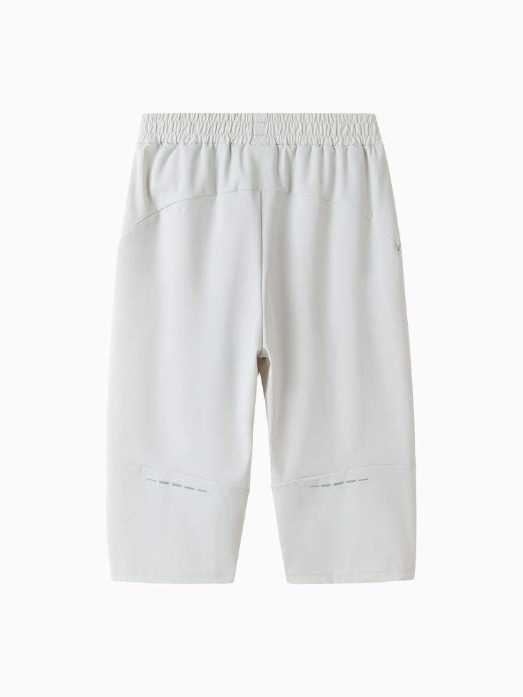 بالابالا بنطال كاجوال بلون موحد بطول متوسط للأولاد - Image 2