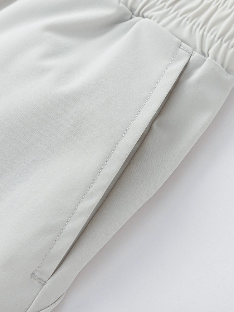 بالابالا بنطال كاجوال بلون موحد بطول متوسط للأولاد - Image 4