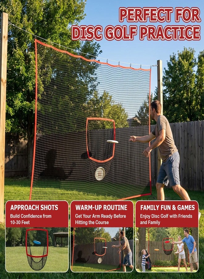 NewShot Golf Net with Target Pocket,10ft |15ft Disc Golf Practice Driving Nets - Image 4