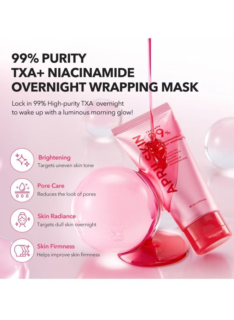 أبريل سكين قناع تي إكس إيه ونياسيناميد 99 الليلي 80مل – لتفتيح البشرة وشدها والعناية بالمسام - Image 2