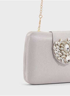 Khizana Rhinestone Detail Clutch Bag  - Image 4