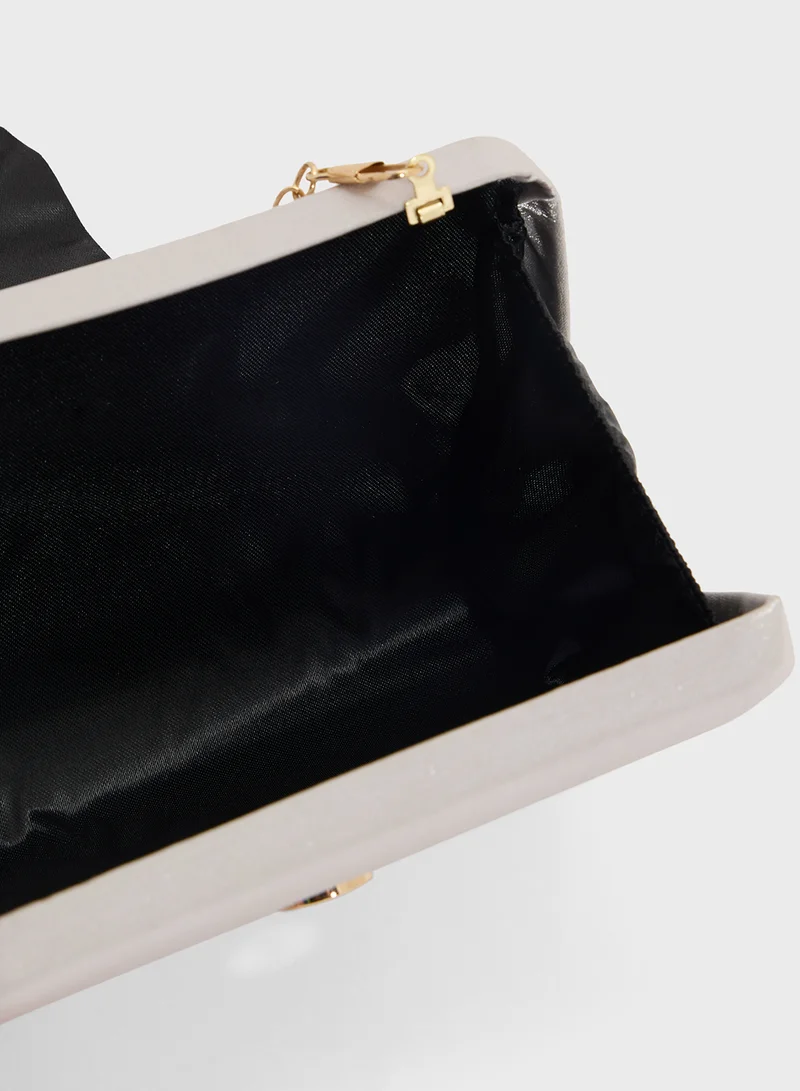 خزانة Rhinestone Detail Clutch Bag