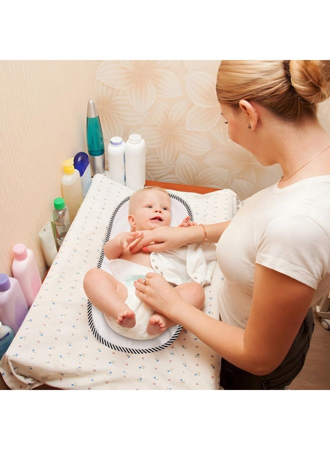 باندا إير بطانات تغيير حفاضات الأطفال المقاومة للماء من PandaEar، عبوة من 4 قطع، بطانات تغيير حفاضات الأطفال، غطاء ناعم لطاولة التغيير - 23.6 بوصة × 11.8 بوصة - Image 1