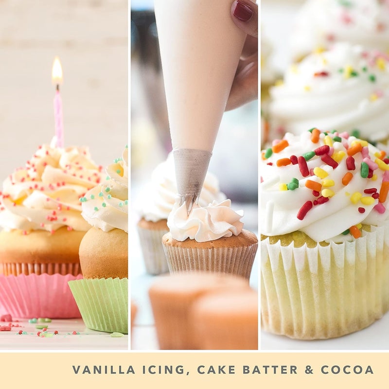 YANKEE CANDLE شمعة معطرة مميزة - 368 جرام | كعكة فانيليا متوسطة - شمعة ذات فتيلين - Image 3