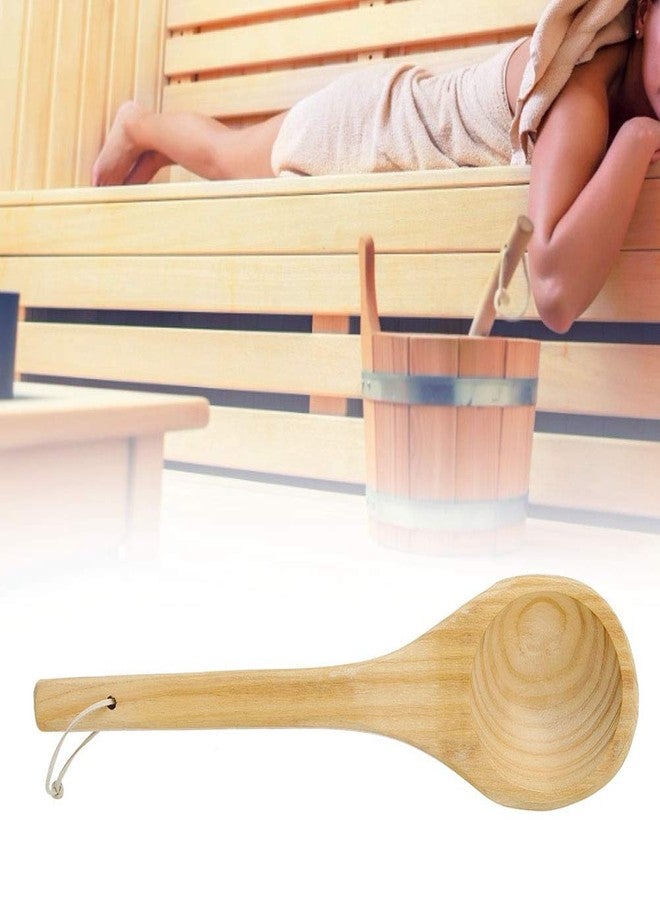 Raguso Water Scoop Ladle Sauna Water Dipper Wooden Handle Spoon Portable Comfortable Grip Sauna Water Dipper Ladle For Serving Tea - Image 4
