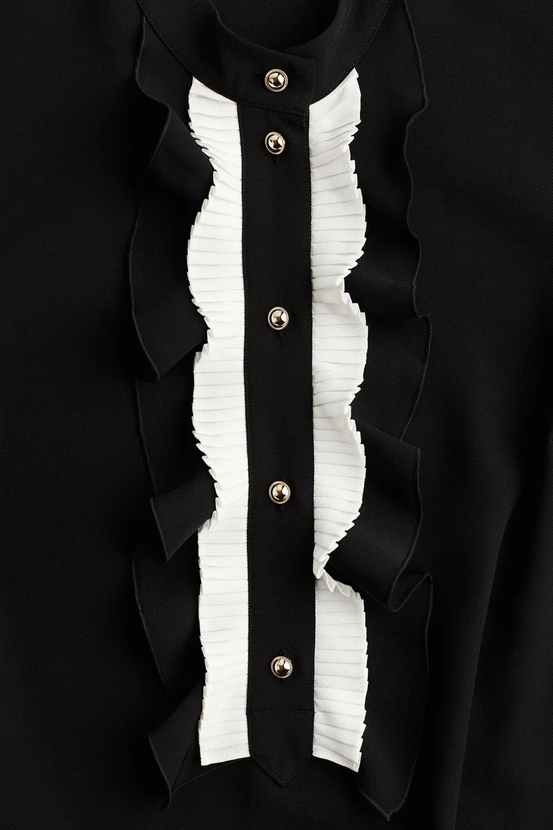 اتش اند ام فستان بحواف مكشكشة