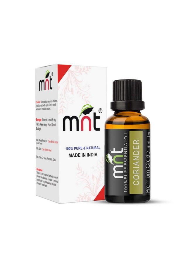 MNT Coriander Essential Oil 100% Pure Natural & Undiluted Therapeutic Grade & Aromatherapy For Hair Care And Skin Care (15Ml) - Image 2