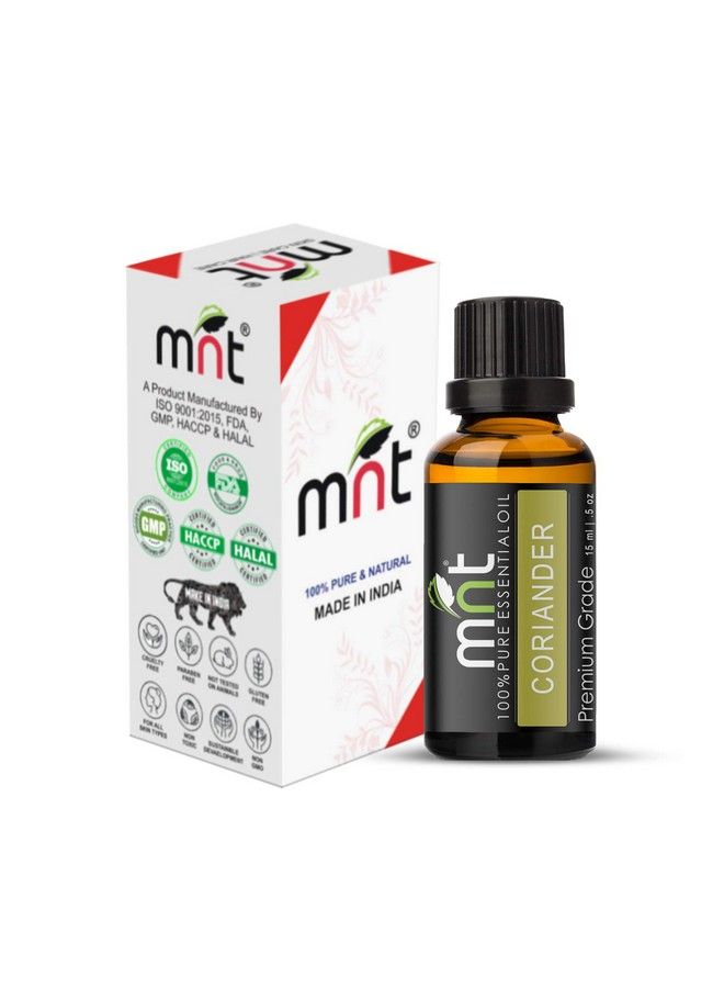 MNT Coriander Essential Oil 100% Pure Natural & Undiluted Therapeutic Grade & Aromatherapy For Hair Care And Skin Care (15Ml) - Image 3