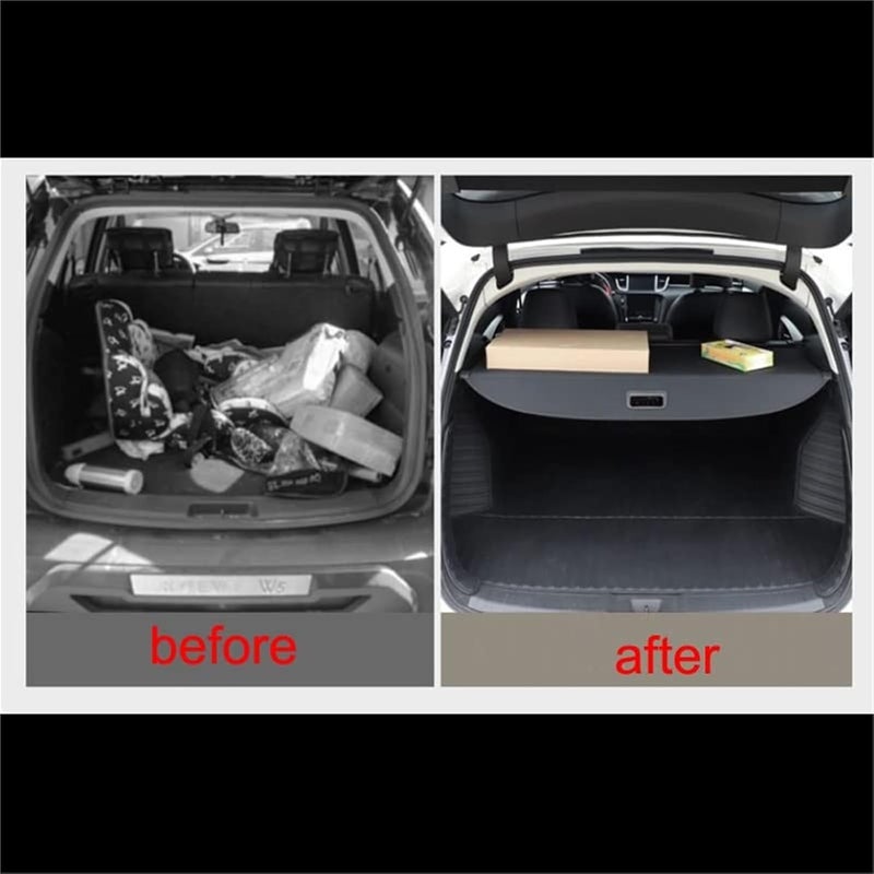 DEMULAX Car Retractable Rear Trunk Cargo Cover for Nissan X-Trail - Image 4