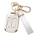 CACARLIKE for GMC Key Fob Cover with GM Keychain Car Key Fob Case Compatible with 2019 2020 2021 2022 Chevy Silverado GMC Sierra 1500 2500 3500HD Terrain Acadia Smart Key Protector Holder - Image 2