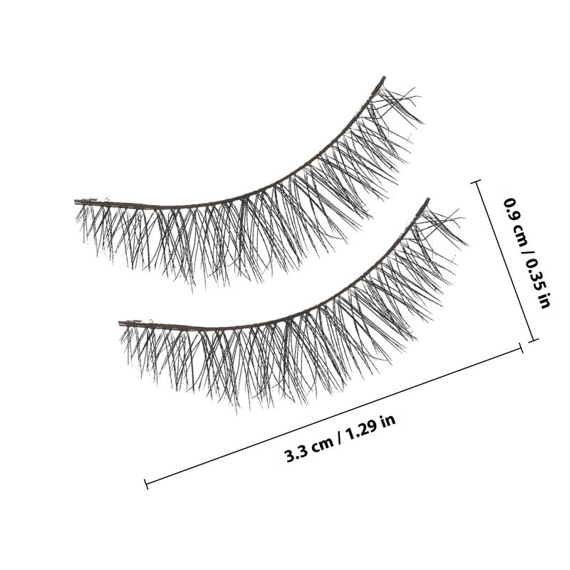 3D Fiber False Lashes 5 Pairs Short Natural For Women Daily Makeup And Special Occasions - Image 3