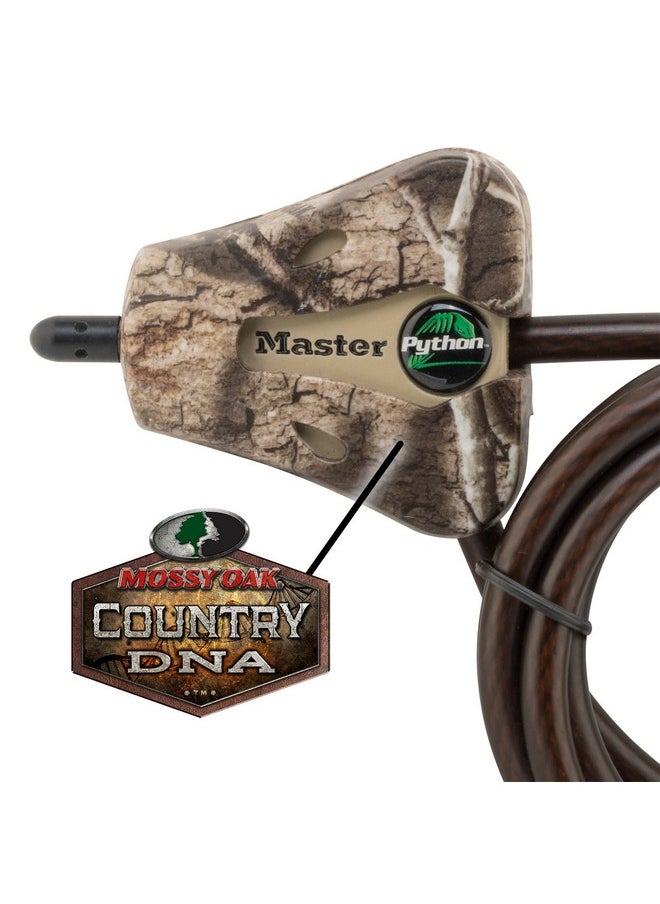 Master Lock Master Lock Cable Lock, Python Adjustable Keyed Cable Lock, 6 ft. Long Cable, 2 Pack Mossy Oak Country DNA Camouflage  - Image 1