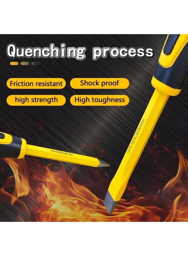 1PC305 Pointed Chisel High Carbon Steel Wear Resistant For Cement Walls Stones - Image 4