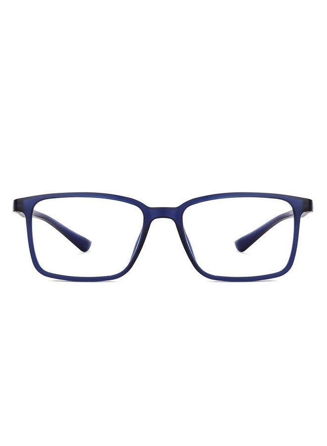 LENSKART BLU | Zero Power Blue Cut Computer Glasses | Gaming Glasses | Anti Glare, Lightweight & Blocks Harmful Rays | UV Protection Specs | Men & Women | Large | LB E13737 - Image 1
