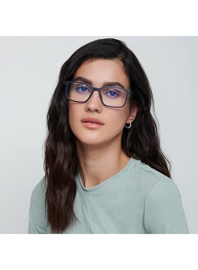 LENSKART BLU | Zero Power Blue Cut Computer Glasses | Gaming Glasses | Anti Glare, Lightweight & Blocks Harmful Rays | UV Protection Specs | Men & Women | Large | LB E13737 - Image 4