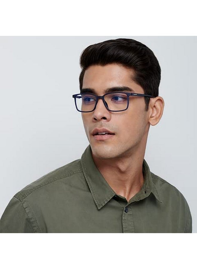 LENSKART BLU | Zero Power Blue Cut Computer Glasses | Gaming Glasses | Anti Glare, Lightweight & Blocks Harmful Rays | UV Protection Specs | Men & Women | Large | LB E13737 - Image 3