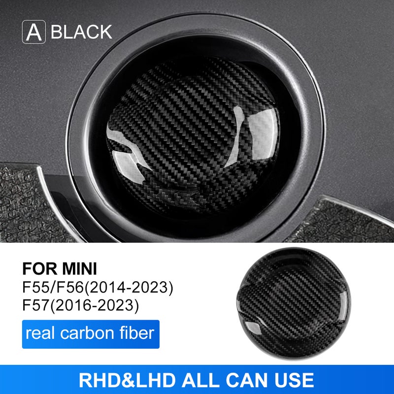Dry Carbon Fiber Gas Fuel Tank Cap Cover for MINI F55 F56 (2014-2023) F57 (2016-2023) Frame Protector Decor Car Accessories - Image 1