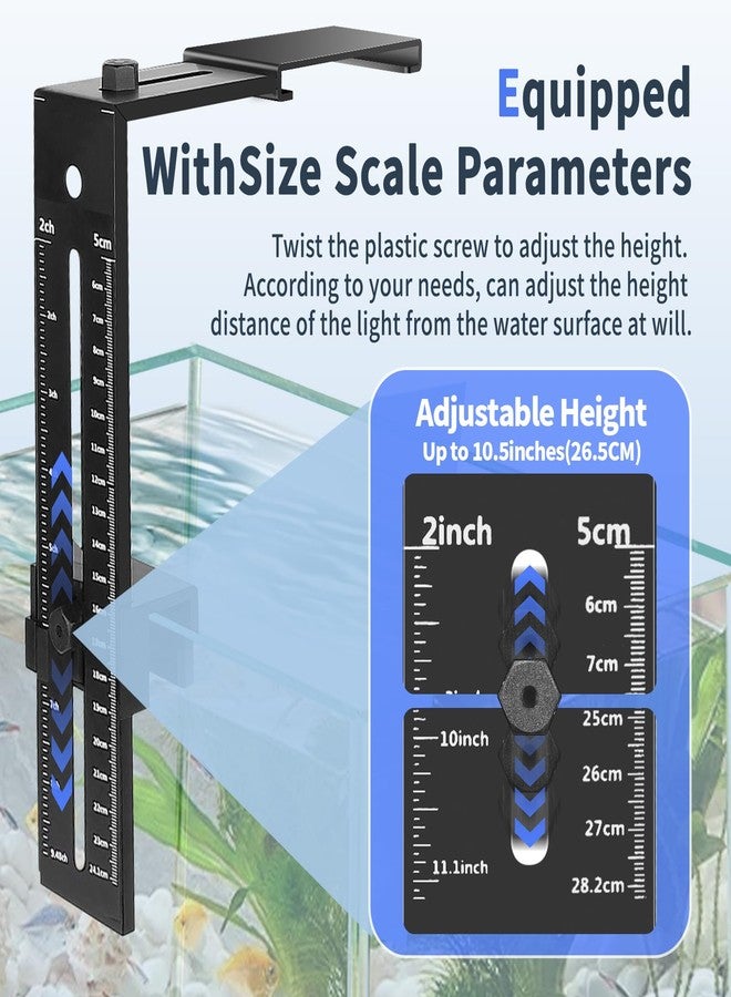 hygger Aquarium Light Clip Holder (for HG-978) (1), Aquarium Fish Tank Light Riser/Holder/Bracket/Stand/Mount - Image 4