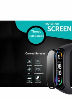 Y&D 3pcs Screen Protector For Xiaomi Mi Band 6 3D Full Cover Clear HD Protective Film for band  - Image 4