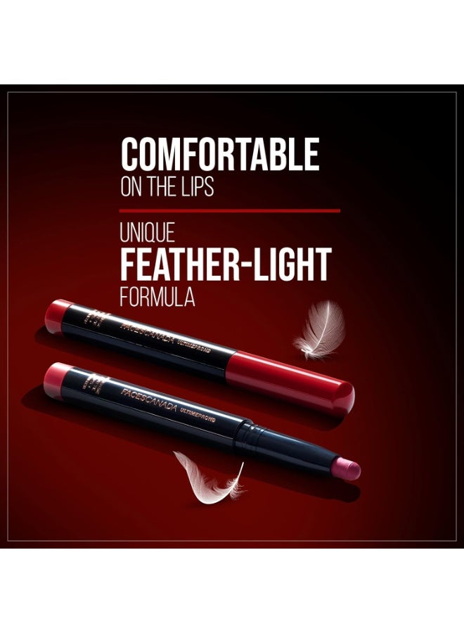 Facescanada FACES CANADA Ultime Pro HD Intense Matte Lipstick + Primer - Natural Coco (Brown), 1.4g | 9HR Long Stay | Flawless HD Matte Finish | Intense Color | Lightweight | Smooth Glide | Primer Infused - Image 3