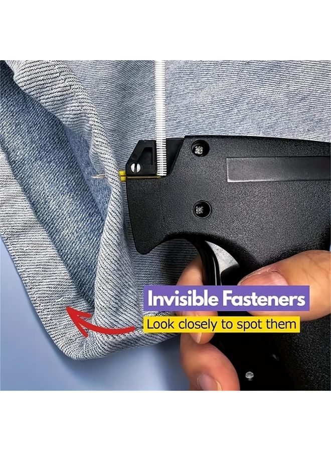 Pink Red Stitch Gun For Clothes Handheld Quick Clothing Fixer With 6 Needles Fasteners - Image 3