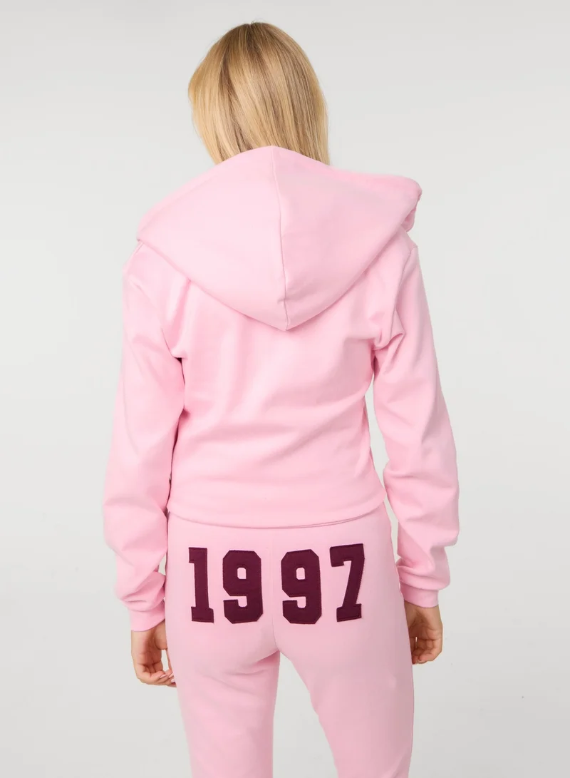 Pink Vanilla 97 Zip Through Hoodie