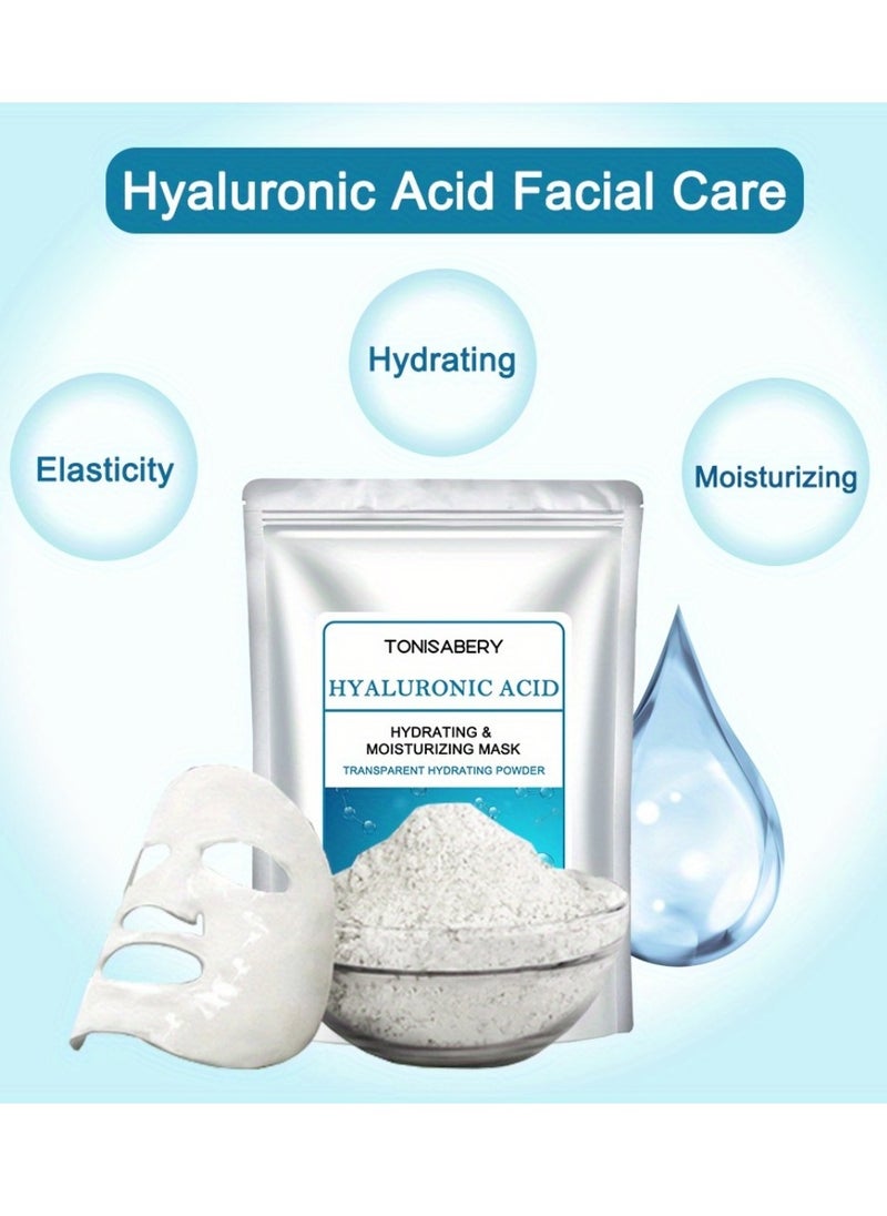 TONISABERY - Hyaluronic Acid Facial Mask Powder Hyaluronic Acid Peel Off Face Mask Powder for Hydrating and Moisturizing Skin Cool Oil Control Tighten Pores and Repair Redness and Dry Itching 20g - Image 1