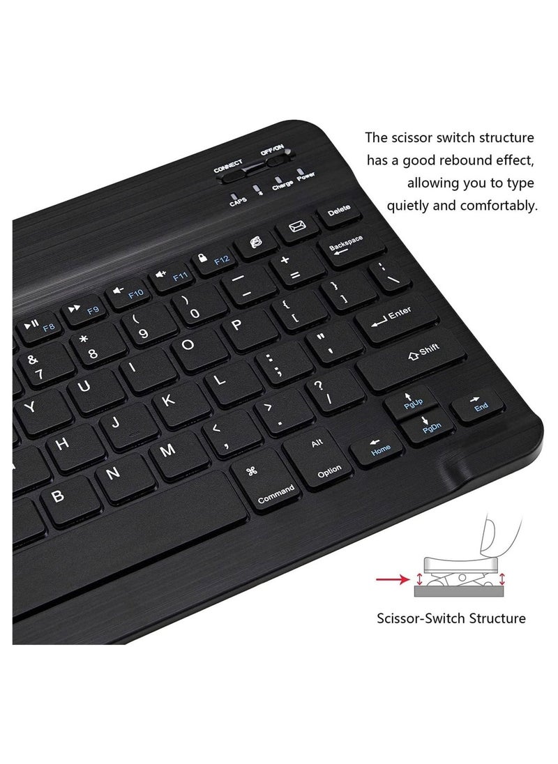 Arabic and English Bluetooth Keyboard and Mouse Combo Ultra Slim Portable Compact Wireless Mouse Keyboard Set for IOS Android Windows Tablet Phone iPhone iPad Pro Air Mini - Image 3