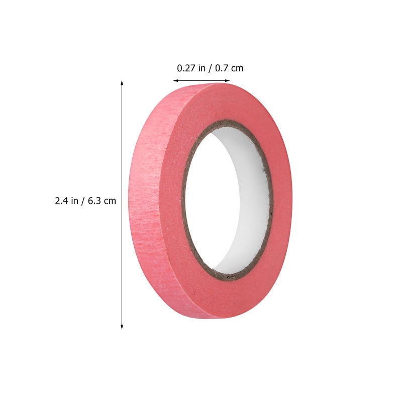 8 Rolls Thin Masking Tape For Painting Easy Removal No Bleed DIY Crafts - Image 3