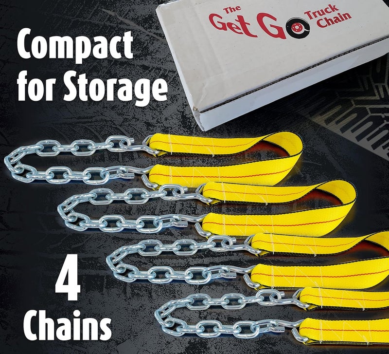Instatraction Get-Go Tire Emergency Mud/Snow Traction Device for Semi Trucks - 4 Piece Set - Image 4