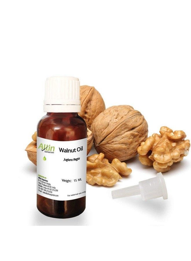 Allin Exporters Walnut Oil Nutrient Rich Pure Natural Therapeutic Grade Cold Pressed For Hair & Skin Care (15 Ml)  - Image 2