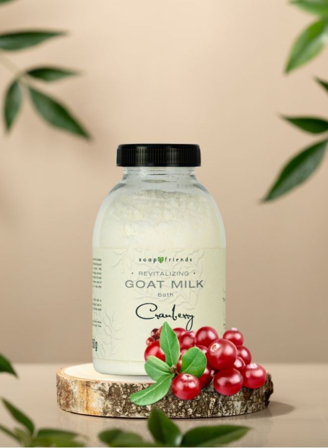 Soap&Friends Soap&Friends Cranberry Bath Milk Based on Goat Milk, Soothing Skin Treatment, 500 g - Image 5