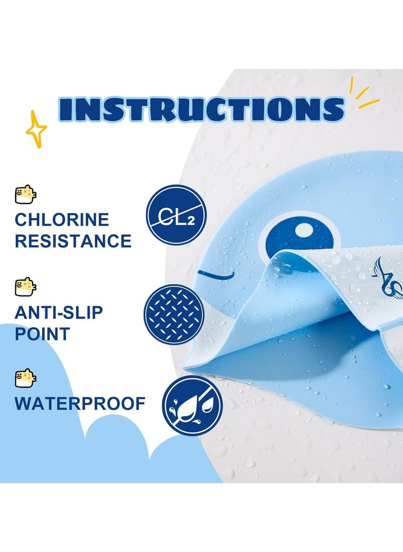 Fanski Kids Cartoon Fish Swim Caps, Children Elastic Swimming Hats Silicone Swimming Caps for Girls and Boys  - Image 5