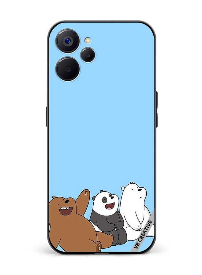 VR CREATIVE Protective Case Cover For Realme 10 5G 3 Cute Teddy Design Multicolour - Image 1