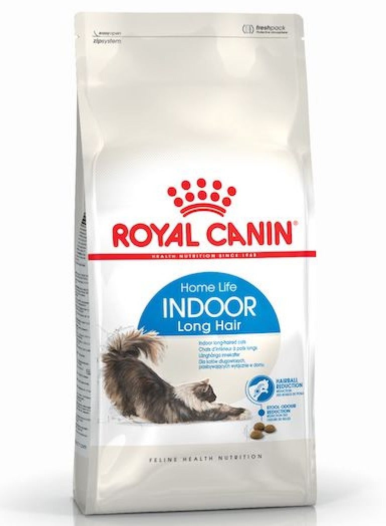 رويال كانين طعام جاف للقطط فيلين هيلث نيوتريشن داخلي طويل الشعر 2 كجم