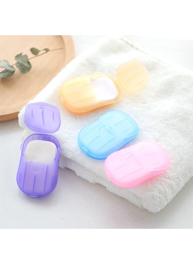20 Sheets Disposable Soap Paper Hand Cleaner Fragrance Mini Color Soap Paper for school Indoor, Outdoor, Travel, Camping Hiking  - Image 2