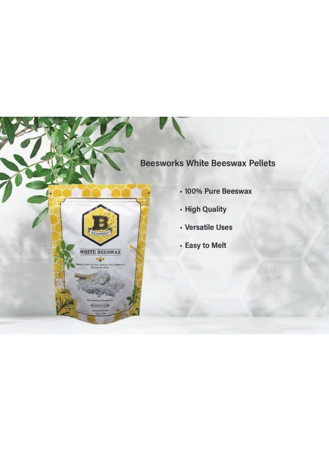 Beesworks - 1lb - Natural Planet Pure White BEESWAX Pellets-100 Pure - Image 1